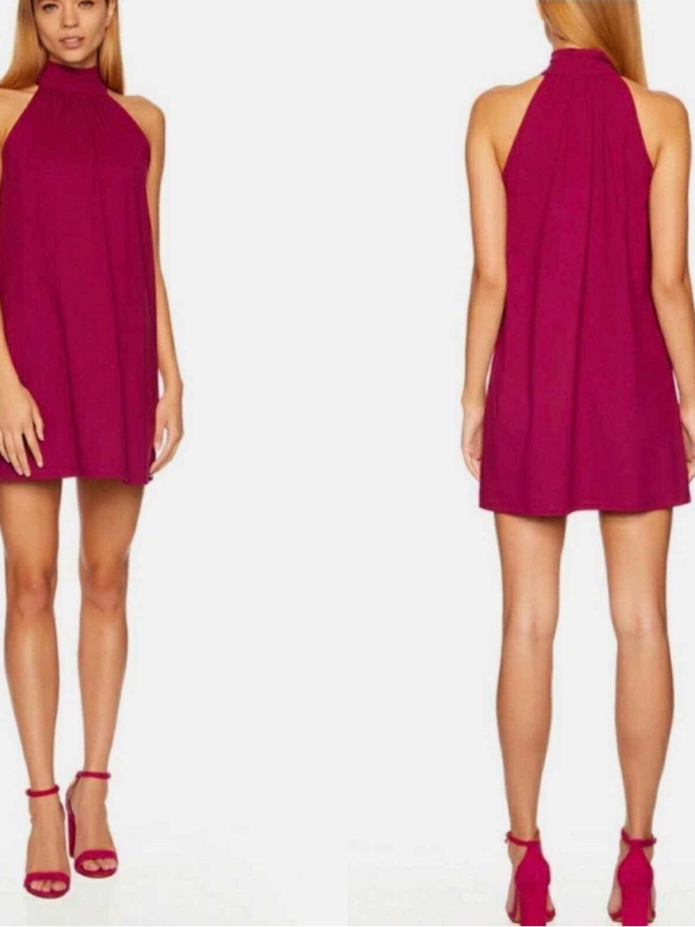 Revolve - Susana Monaco Turtleneck Pleat sleeveless Dress